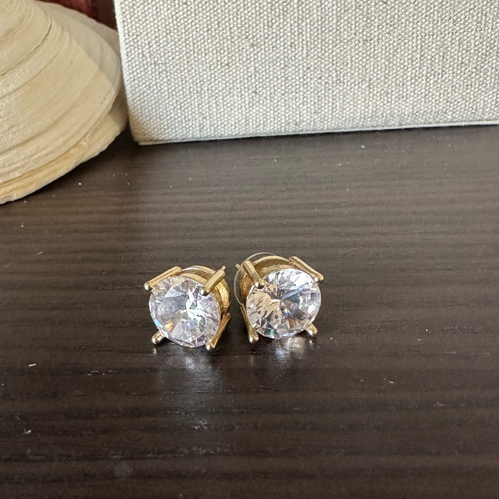 12mm Elegant Gold Stud Earrings